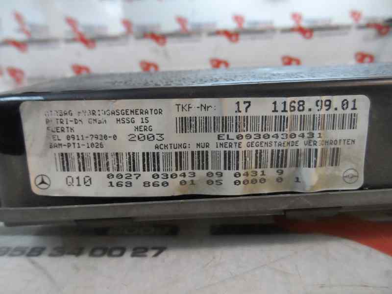 AIRBAG LATERAL DELANTERO IZQUIERDO MERCEDES BENZ CLASE A 2003 1.7 A 170 CDI L MT 95CV