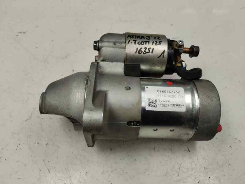 MOTOR ARRANQUE OPEL ASTRA 1.7 CDTI MT 125CV