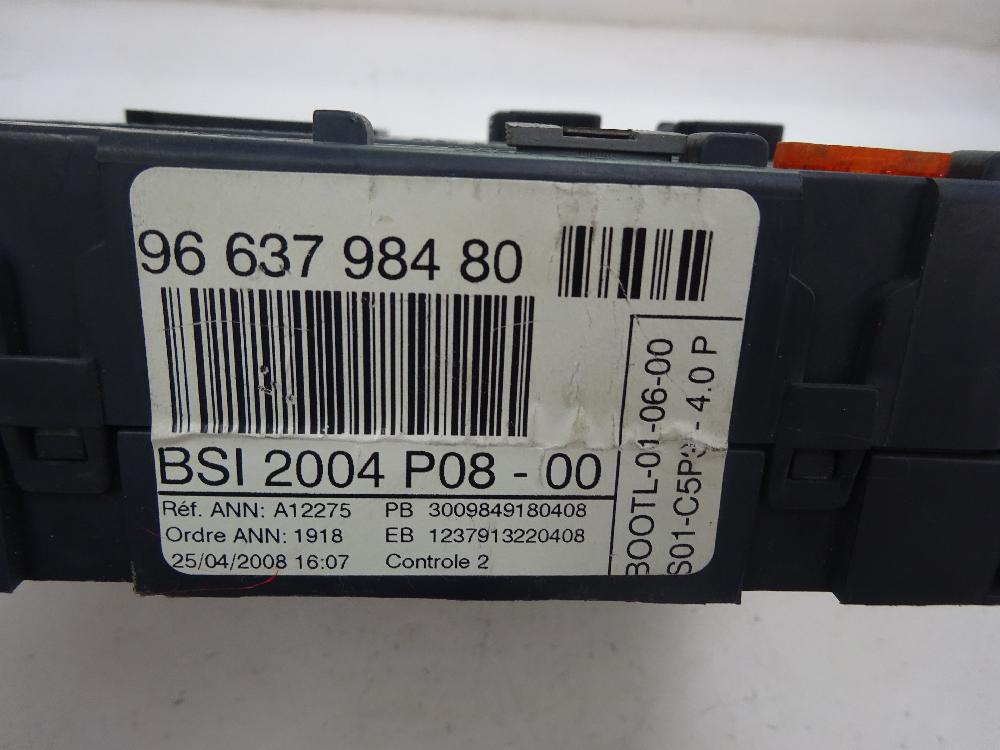 CAJA RELES FUSIBLES CITROEN C4 2008 1.6 HDI MT 90CV