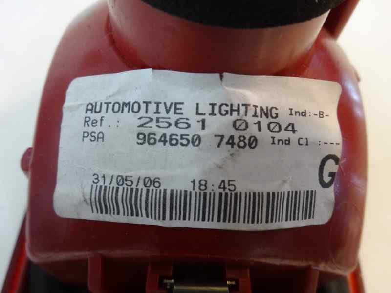 PILOTO TRASERO IZQUIERDO INTERIOR PEUGEOT 407 2.0 MT 136CV