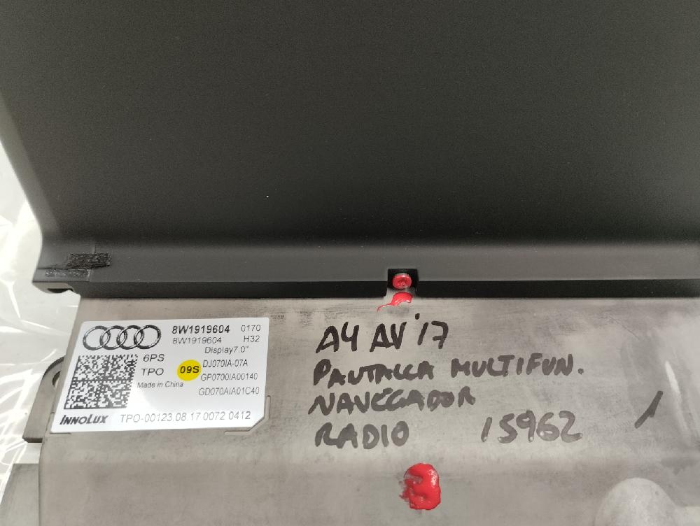 PANTALLA MULTIFUNCION AUDI A4 2017 2.0 AMT 150CV | 110KW