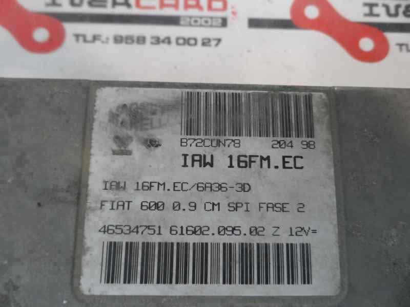CENTRALITA MOTOR UCE FIAT SEICENTO 1999 0.9 MT 39CV | 29KW