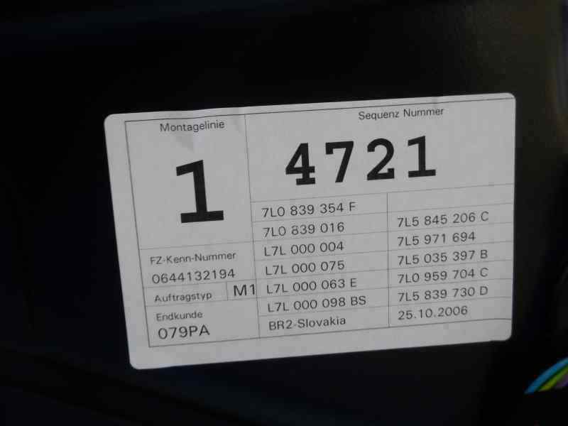 ELEVALUNAS TRASERO DERECHO PORSCHE CAYENNE 4.5 AT TURBO 450CV