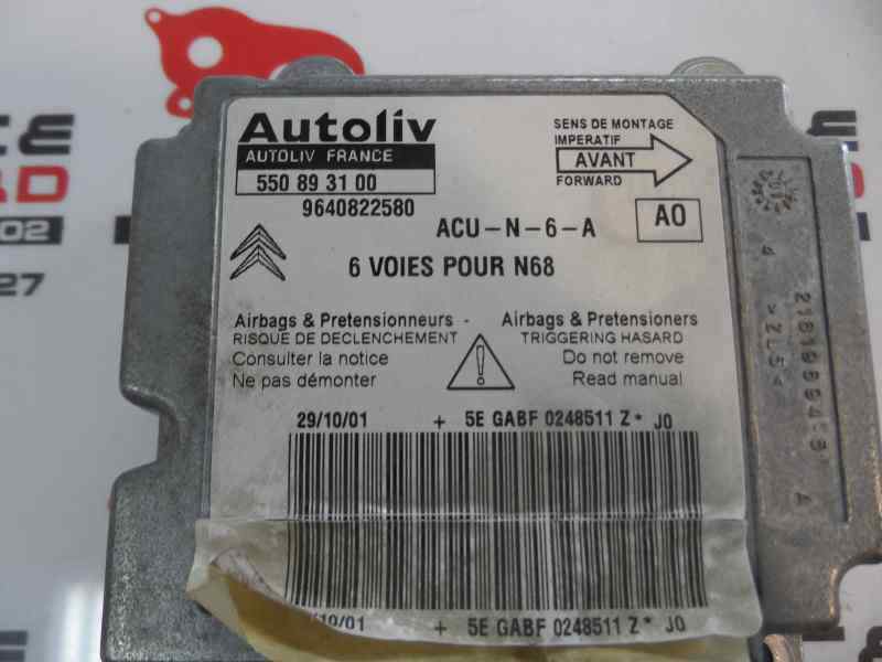 CENTRALITA AIRBAG CITROEN XSARA PICASSO 2.0 HDI 90CV MT DIESEL