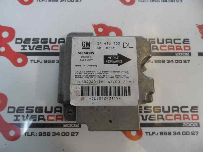CENTRALITA AIRBAG OPEL ASTRA 2001 1.8 MT 116CV | 85KW