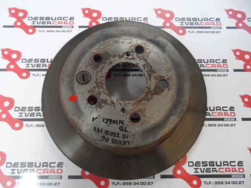 DISCO FRENO TRASERO LEXUS IS 2.2 220D MT 177CV