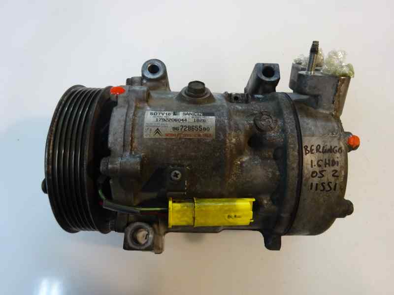 COMPRESOR AIRE ACONDICIONADO CITROEN BERLINGO 1.6HDI MT 75CV | 55KW