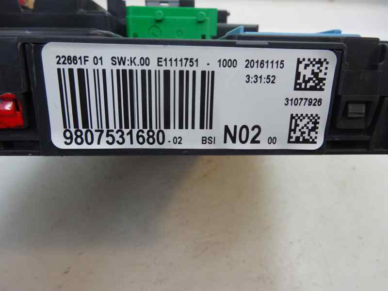 CAJA RELES FUSIBLES PEUGEOT 208 1.2 VTI MT 82CV
