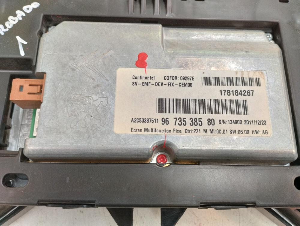 CUADRO INSTRUMENTOS CITROEN C4 PICASSO 1.6 HDI MT 112CV