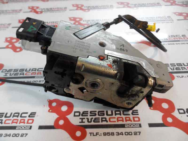 CERRADURA PUERTA TRASERA DERECHA PEUGEOT 207 1.6 HDI MT 90CV