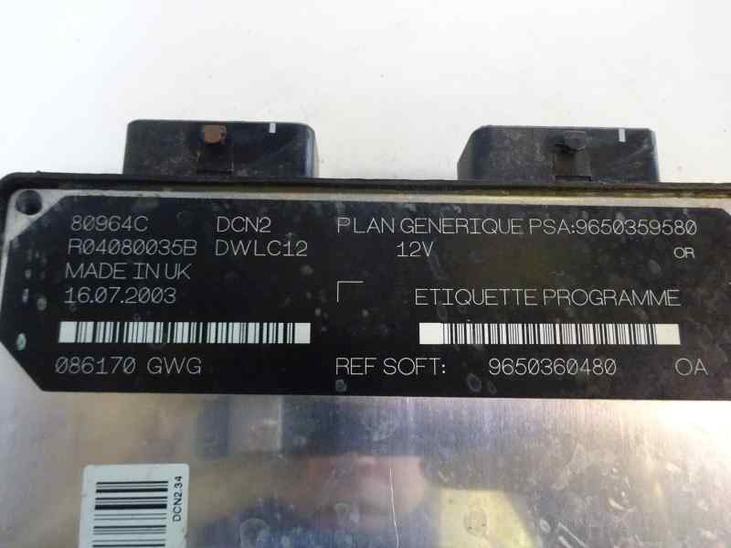CENTRALITA MOTOR UCE PEUGEOT PARTNER 1.9 MT 69CV | 51KW