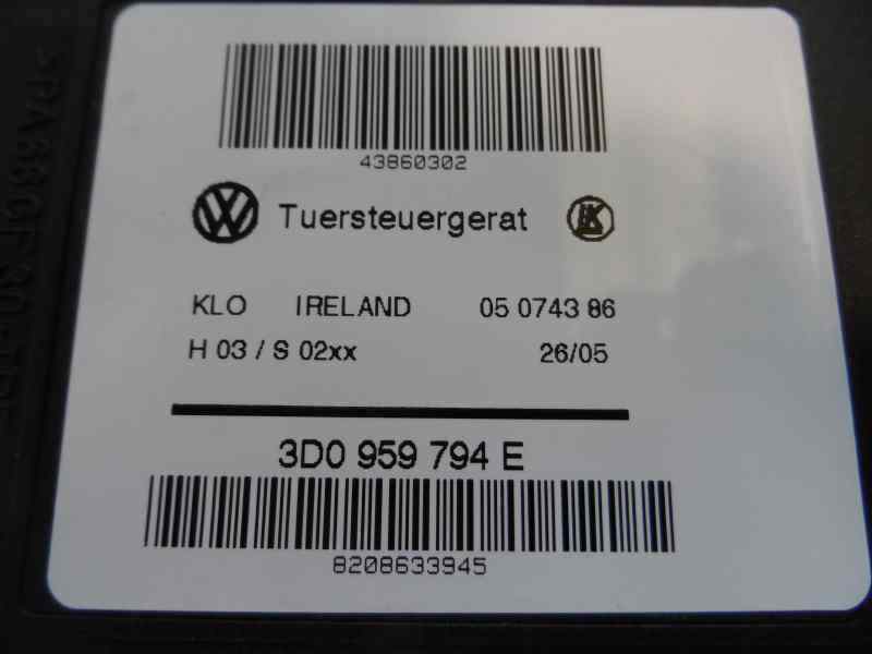 MOTOR ELEVALUNAS TRASERO DERECHO VOLKSWAGEN TOUAREG 3.0 TDI MT 225CV