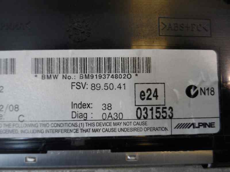 PANTALLA MULTIFUNCION BMW SERIE 5 2.0 520D MT 177CV