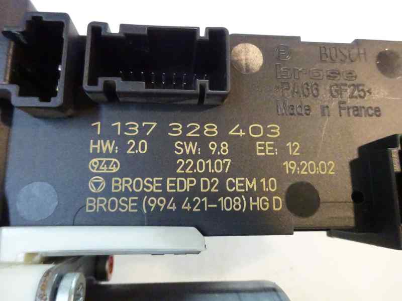 MOTOR ELEVALUNAS DELANTERO DERECHO PEUGEOT 407 2.0 HDI MT 136CV