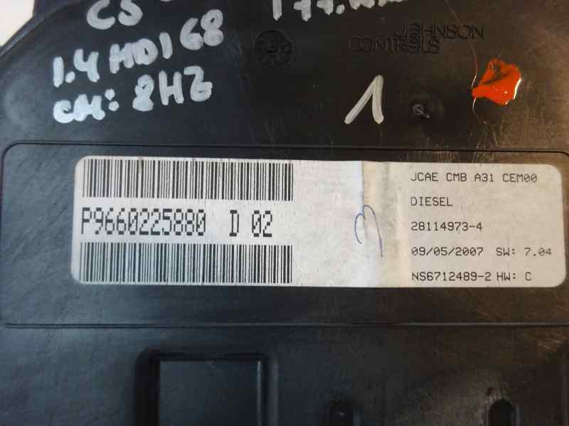 CUADRO INSTRUMENTOS CITROEN C3 1.4 HDI MT 70CV
