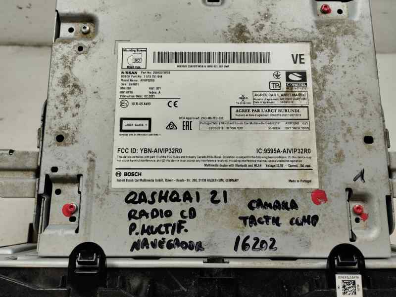 SISTEMA AUDIO RADIO CD NISSAN QASHQAI 1.3 MT 158CV | 116KW