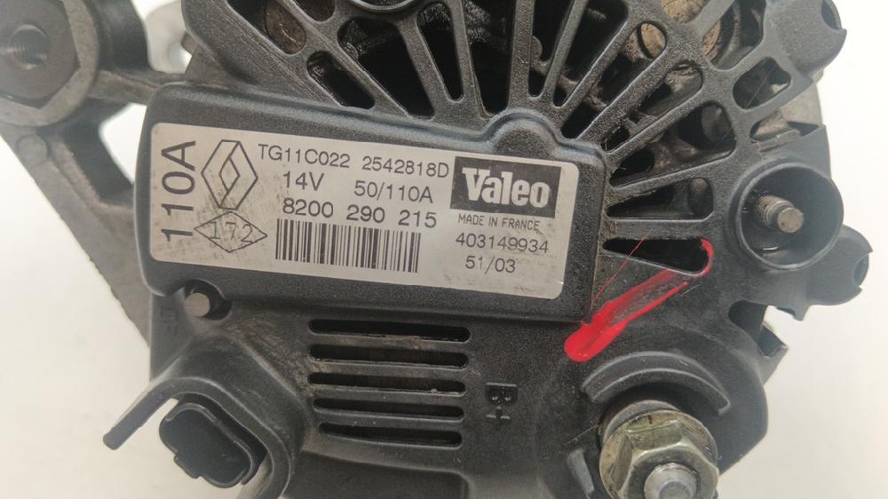 ALTERNADOR RENAULT SCENIC 1.9 DCI MT 120CV