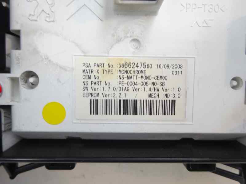 CUADRO INSTRUMENTOS PEUGEOT 3008 2009 1.6 HDI MT 110CV
