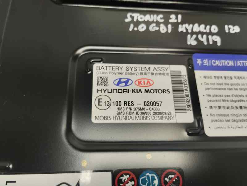 BATERIA KIA STONIC 2021 1.0 GDI MT 120CV | 88KW