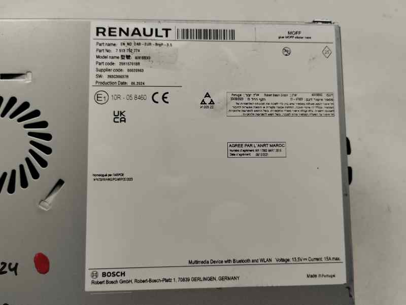 SISTEMA AUDIO RADIO CD RENAULT CLIO 1.5 MT 101CV