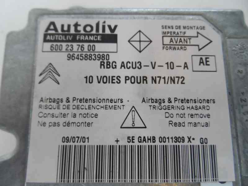 CENTRALITA AIRBAG CITROEN XSARA 1.6 MT 109CV | 80KW