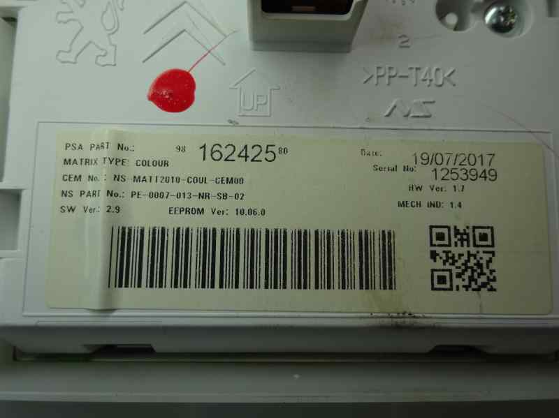 CUADRO INSTRUMENTOS PEUGEOT 2008 1.6 MT 120CV | 88KW