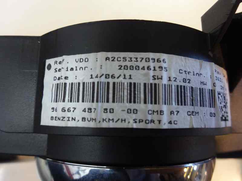 CUADRO INSTRUMENTOS PEUGEOT 207 2012 1.4 VTI MT 95CV