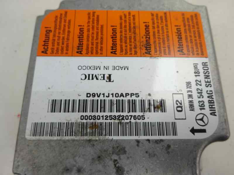 CENTRALITA AIRBAG MERCEDES BENZ CLASE M 2001 2.7 ML 270 CDI MT 163CV
