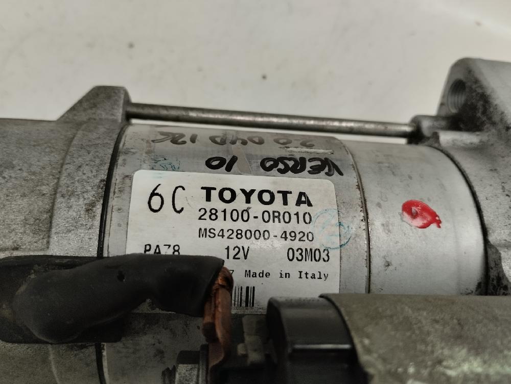 MOTOR ARRANQUE TOYOTA VERSO 2010 2.0 D-4D MT 128CV