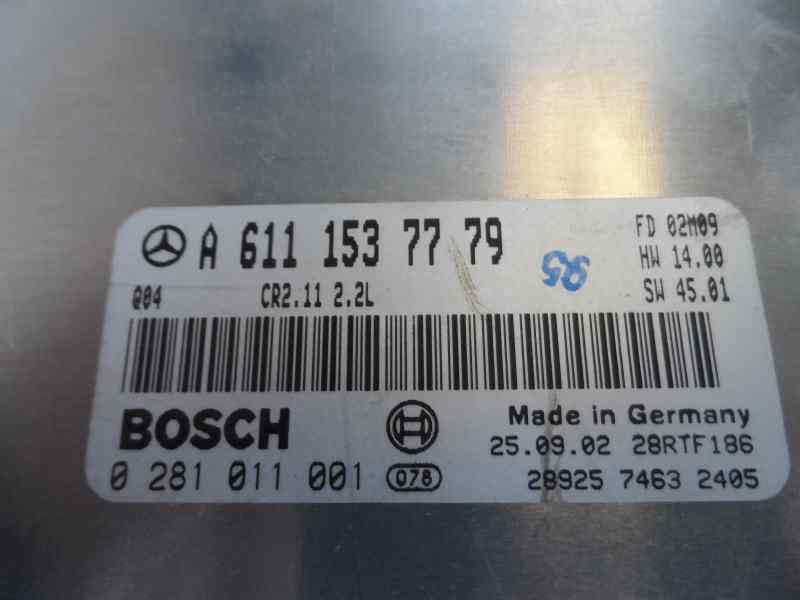 CENTRALITA MOTOR UCE MERCEDES BENZ CLASE C 2002 2.2 MT 143CV | 105KW