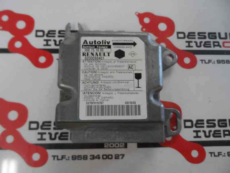 CENTRALITA AIRBAG RENAULT KANGOO 1.9 D MT 65CV | 48KW