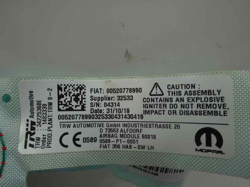 AIRBAG CORTINA DELANTERO IZQUIERDO FIAT TIPO 1.3 MT 95CV | 70KW