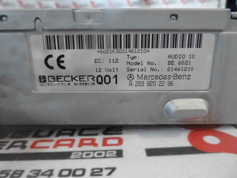SISTEMA AUDIO RADIO CD MERCEDES BENZ CLASE C 2002 2.2 MT 143CV | 105KW
