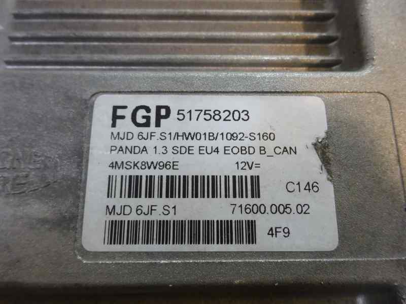 CENTRALITA MOTOR UCE FIAT PANDA 1.3 75CV