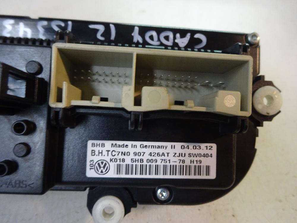 MANDO CALEFACCION AIRE ACONDICIONADO VOLKSWAGEN CADDY 1.6 TDI 5 MT 102CV
