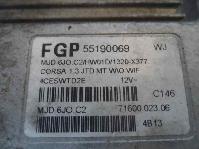 CENTRALITA MOTOR UCE OPEL CORSA 1.3 CDTI MT 70CV | 51KW