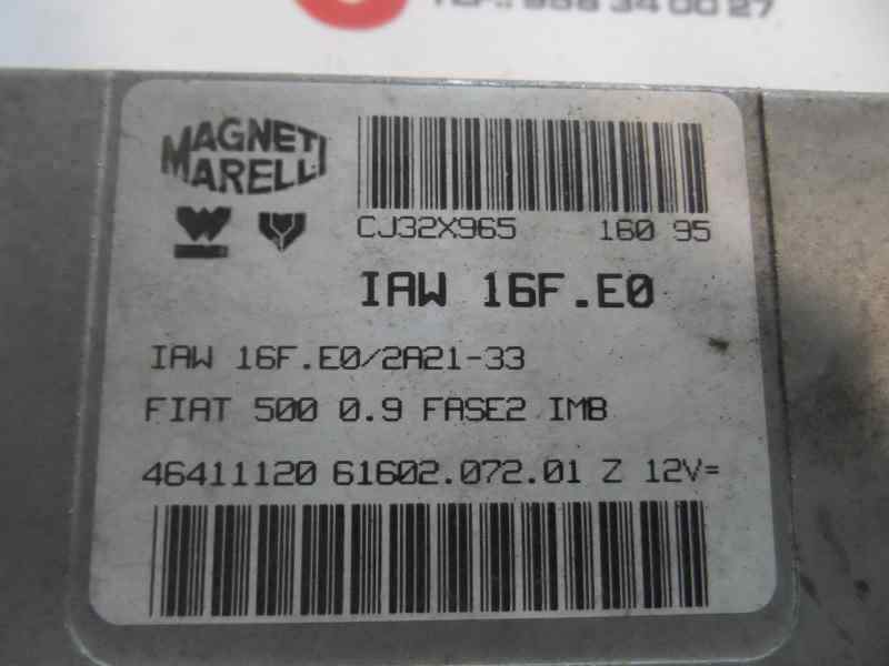 CENTRALITA MOTOR UCE FIAT CINQUECENTO 0.9 MT 40CV | 29KW