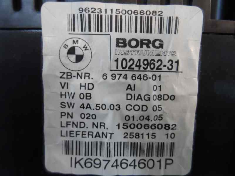 CUADRO INSTRUMENTOS BMW SERIE 1 2005 1.6 116I MT 115CV