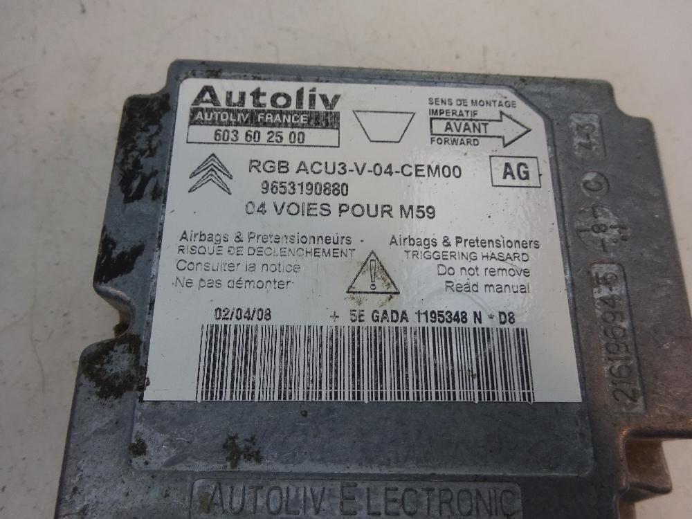 CENTRALITA AIRBAG PEUGEOT PARTNER 1.6 HDI MT 75CV