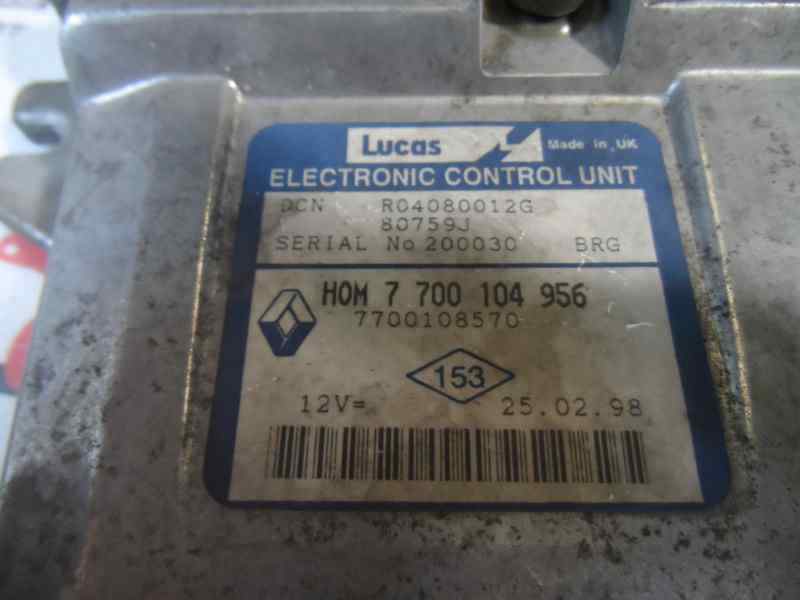 CENTRALITA MOTOR UCE RENAULT KANGOO 1.9 MT 4WD 80CV | 59KW