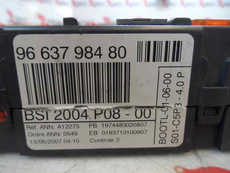 CAJA RELES FUSIBLES CITROEN C4 1.6 HDI MT 110CV