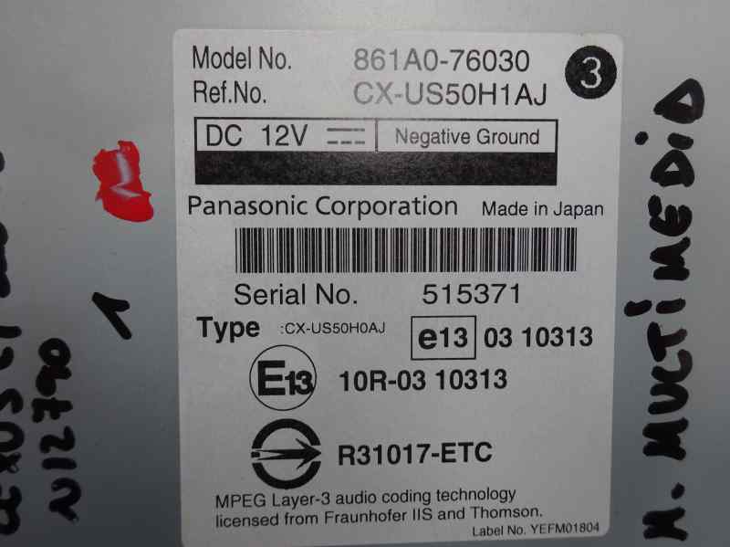 MODULO ELECTRONICO LEXUS CT 1.8CVT 99CV | 73KW