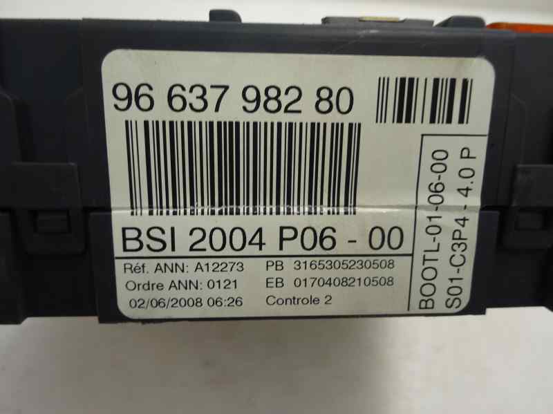 CAJA RELES FUSIBLES PEUGEOT 207 1.4 HDI MT 70CV
