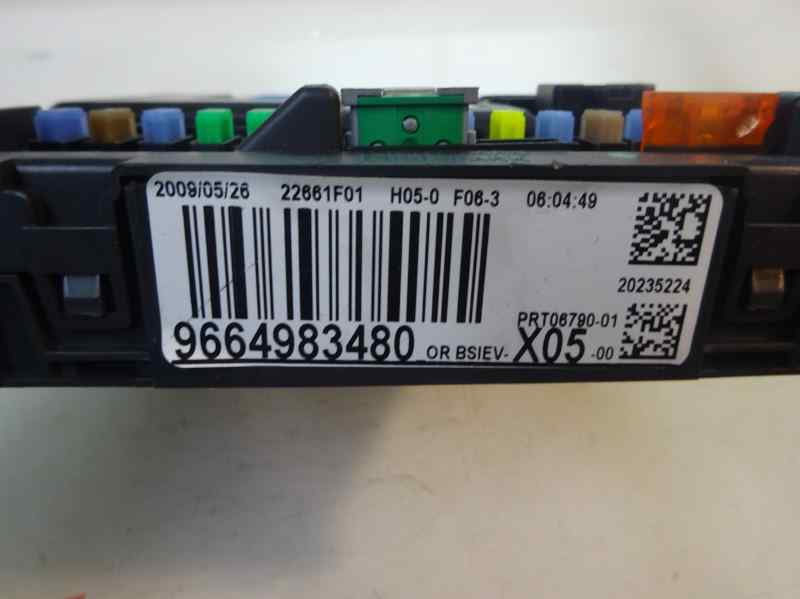 CAJA RELES FUSIBLES CITROEN C3 PICASSO 1.6 MT 110CV