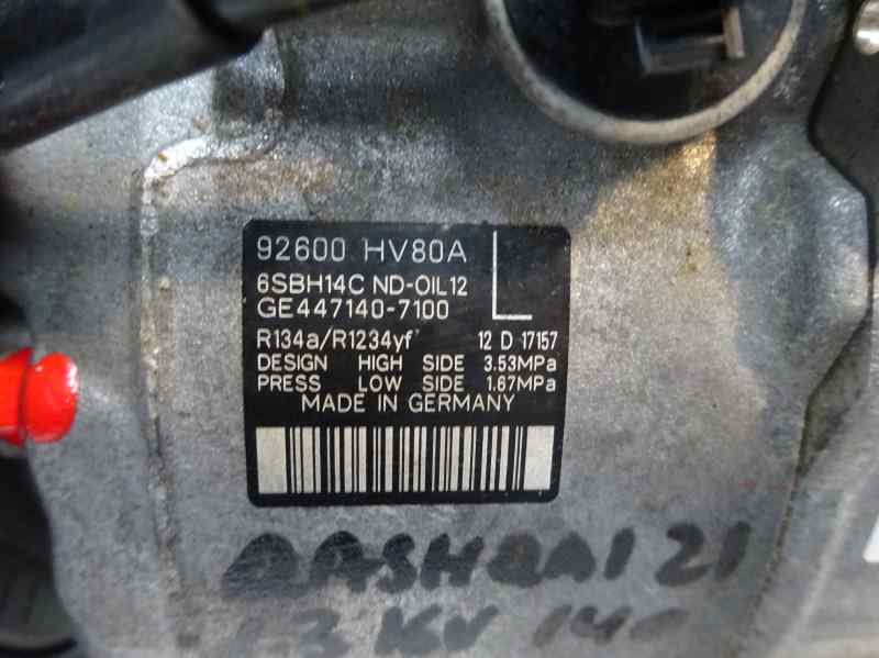 COMPRESOR AIRE ACONDICIONADO NISSAN QASHQAI 1.3 MT 140CV | 103KW