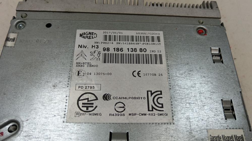 SISTEMA AUDIO RADIO CD CITROEN C4 CACTUS 1.6 MT 99CV | 73KW
