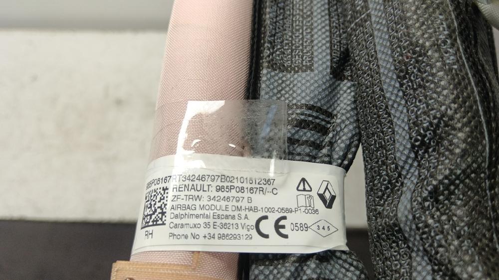 AIRBAG CORTINA DELANTERO DERECHO DACIA DUSTER 1.5 MT 115CV | 85KW