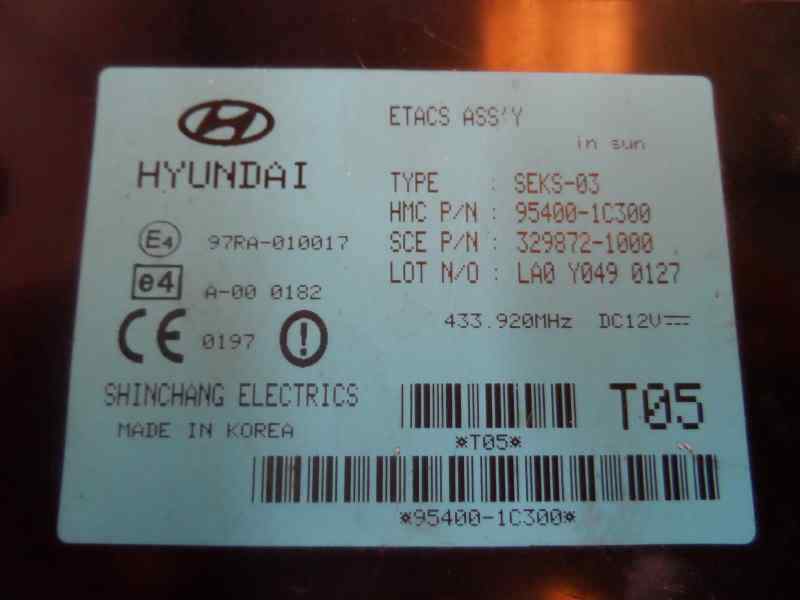 CAJA RELES FUSIBLES HYUNDAI GETZ 2005 1.3 AT 85CV | 63KW