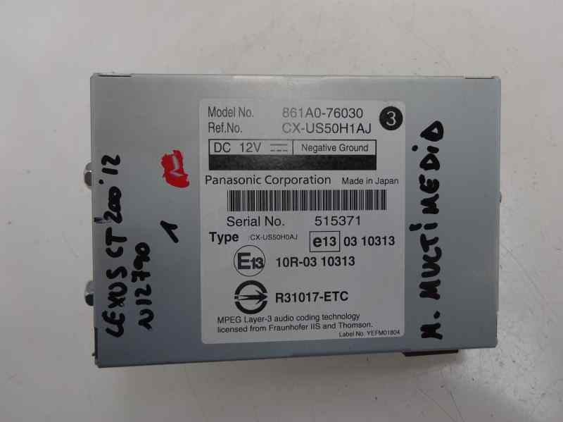 MODULO ELECTRONICO LEXUS CT 1.8CVT 99CV | 73KW