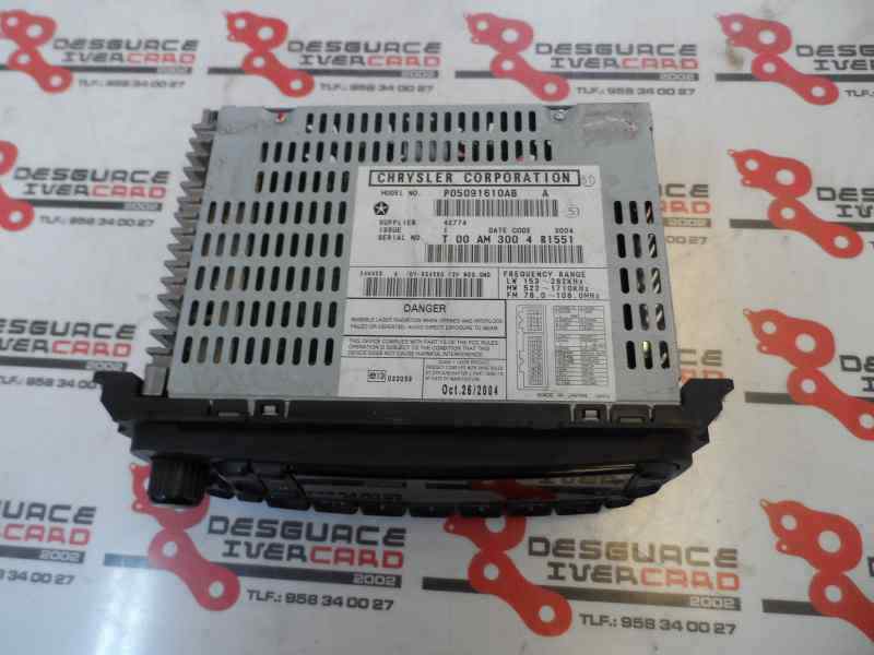 SISTEMA AUDIO RADIO CD JEEP CHEROKEE 2.8 MT AWD 163CV | 120KW